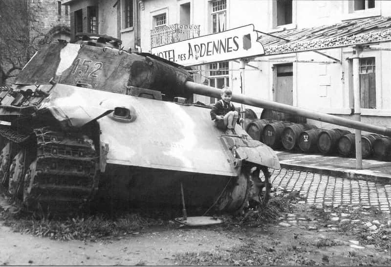 Panther No. 152 post-war, turret number visible